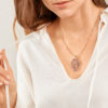 SNOWFLAKES Leaf pendant WildberrySNOWFLAKES Leaf Anhänger Wildberry