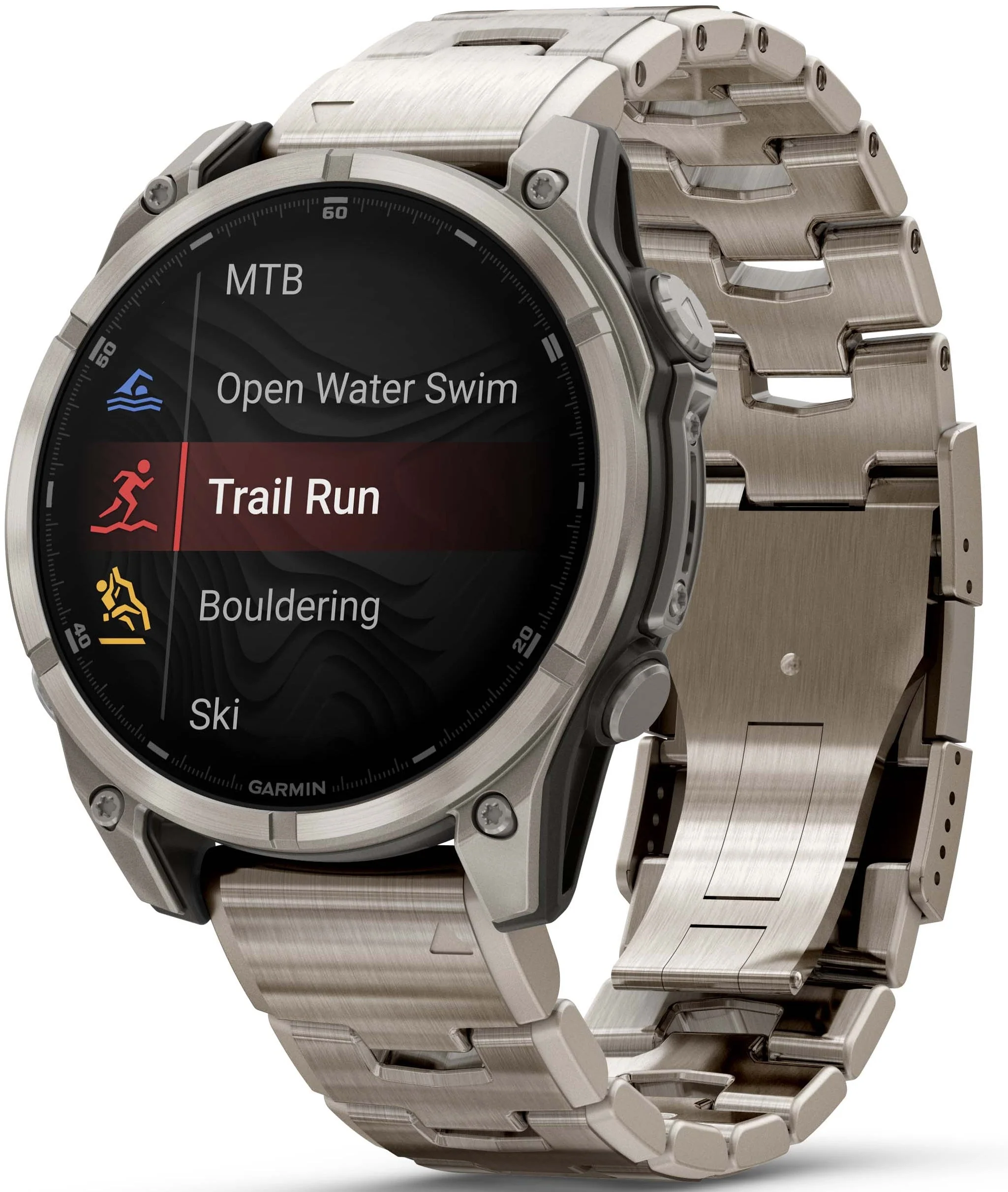 Fenix8_47_HR_Titanium_Metal_Front-left_0000_fenix8_activitylist_trail_run